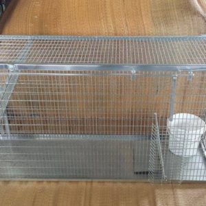 Kutyacsapda 150×45×75 cm horganyzott