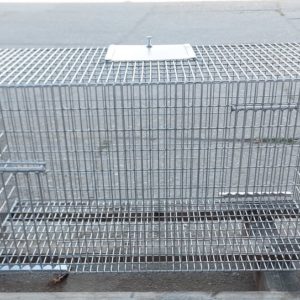 Galambcsapda kétajtós 100×45×45 cm horganyzott (galamb, fácán, fogoly)